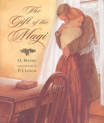 An illustration for the story The Gift of the Magi by the author O. Henry